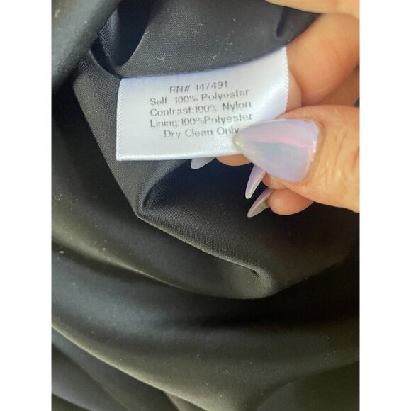 NEW KATIE MAY black ariana lack high slit lace wedding party gown size XXL - Picture 10 of 12